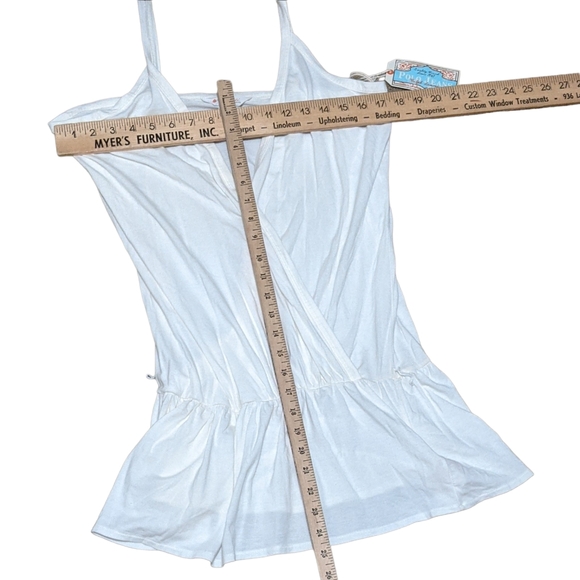 Polo Jeans Ralph Lauren cream colored wrapped draped goddess top blouse … - Picture 4 of 10